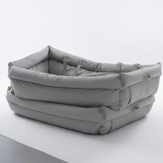 Dog Car Seat Bed Faux Leather Non-Slip Base Large Surface