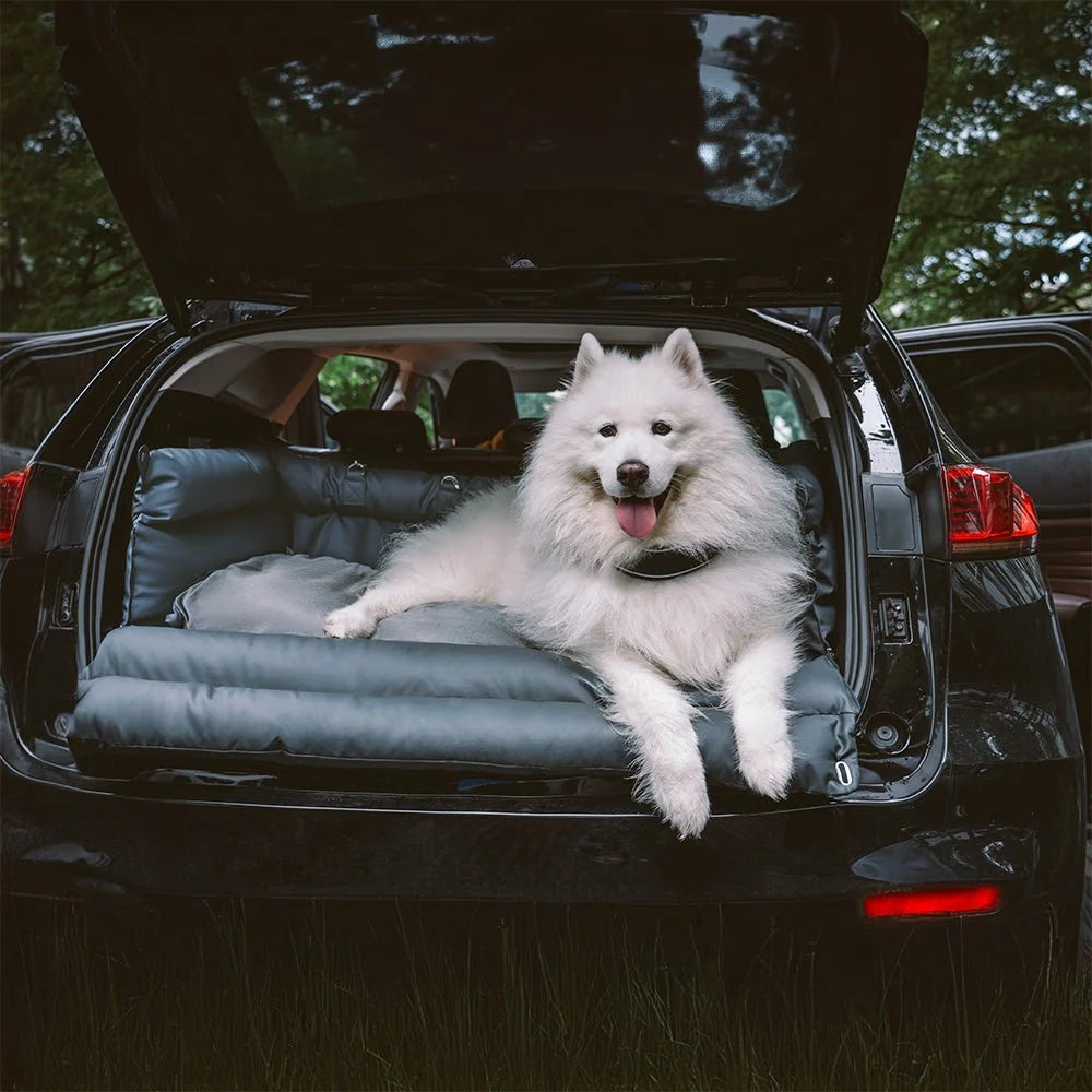 Dog Car Seat Bed Large Faux Leather Non-Slip