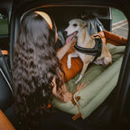 Dog Car Seat Bed Large Faux Leather Non-Slip