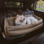 Dog Car Seat Bed Large Faux Leather Non-Slip