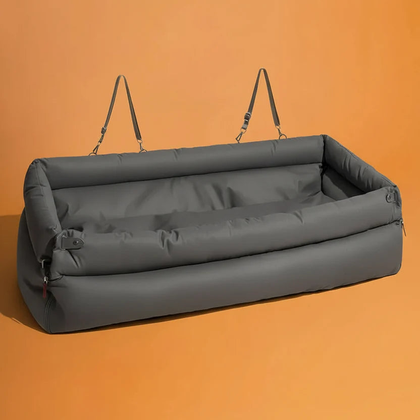Dog Car Seat Bed Large Faux Leather Non-Slip