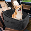 Dog Car Seat Booster with Safety Belt & Washable Cover
