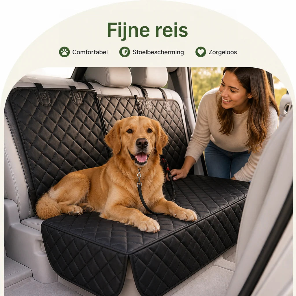 Dog Car Seat Cover Waterproof Non-Slip Hammock Design
