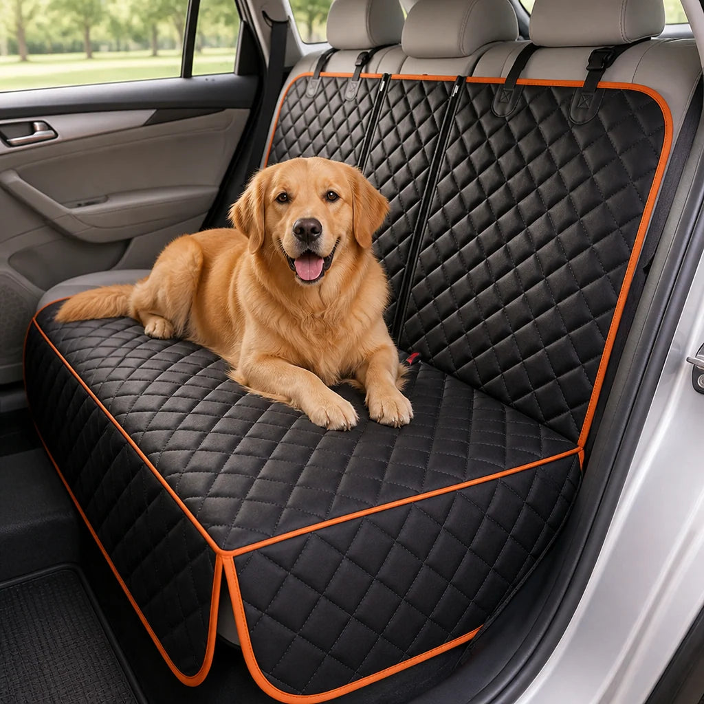 Dog Car Seat Cover Waterproof Non-Slip Hammock Design
