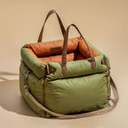 Dog Car Seat Elevated Padded With Integrated Safety Belt