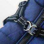 Dog Coat Integrated Harness Water-Resistant Reflective Details