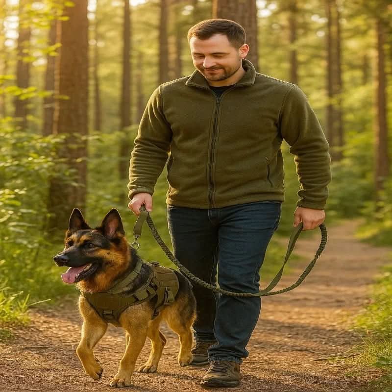 Dog Harness Tactical Vest Control Handle Adjustable Straps