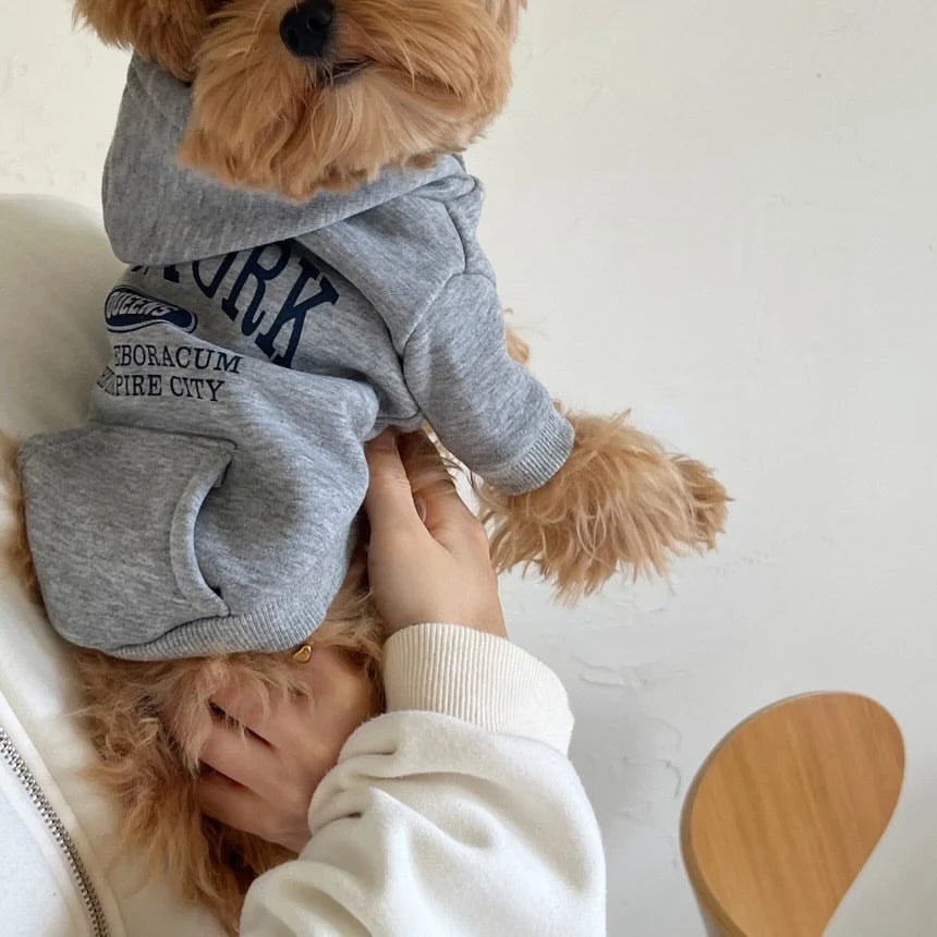 Dog Hoodie Cotton Fleece Lightweight Hood Machine Washable