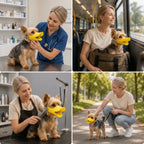 Dog Muzzle Soft Silicone Duckbill Design Adjustable Strap