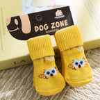 Dog Socks Non-Slip Cotton Set of 4