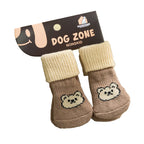 Dog Socks Non-Slip Cotton Set of 4