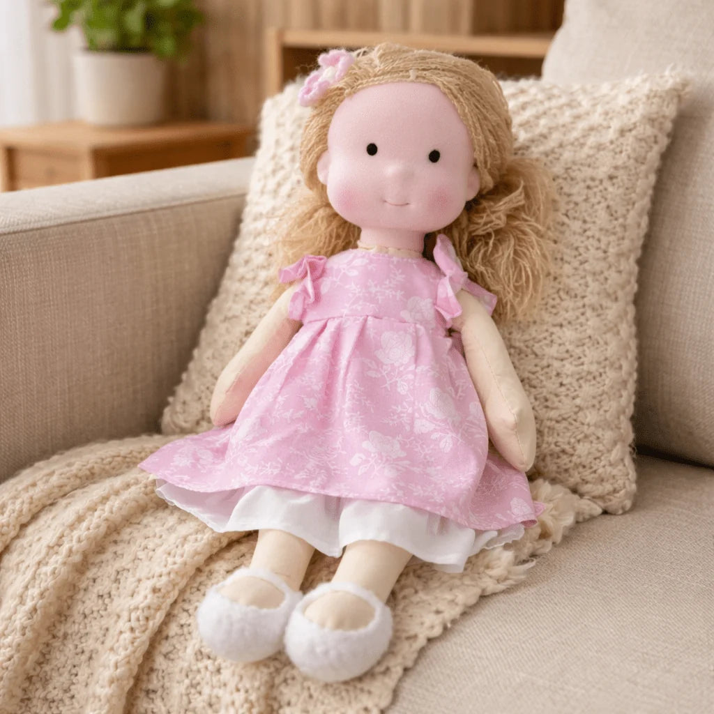 Doll Handcrafted Cotton & Plush 11-Inch