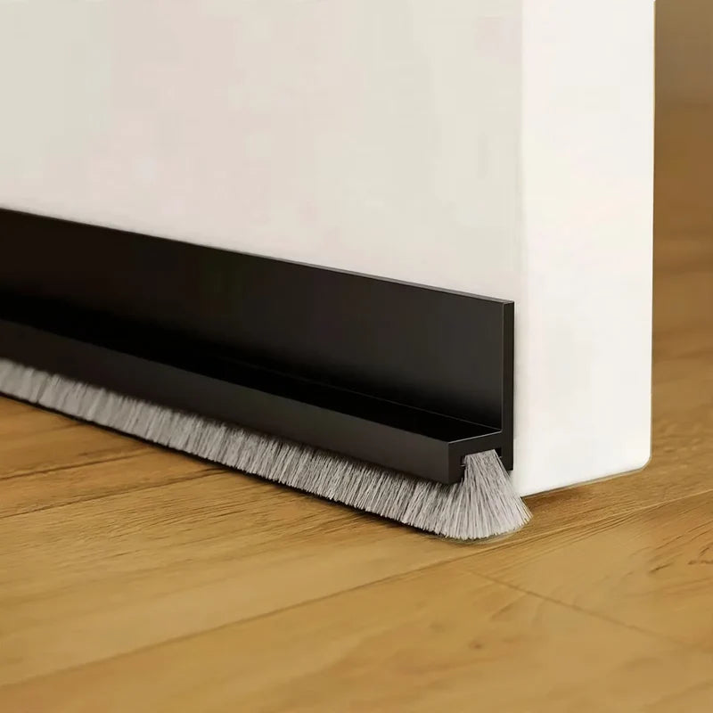Door Bottom Seal Integrated Brush Draft & Dust Protection