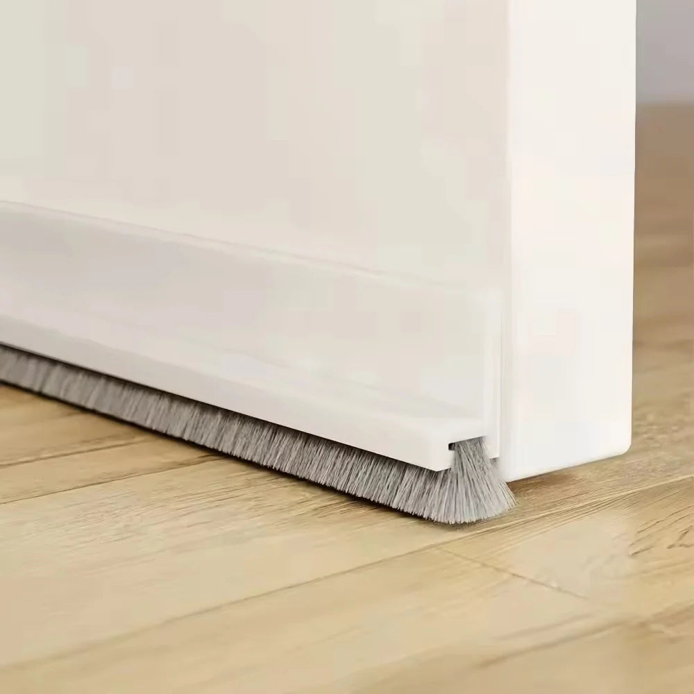 Door Bottom Seal Integrated Brush Draft & Dust Protection