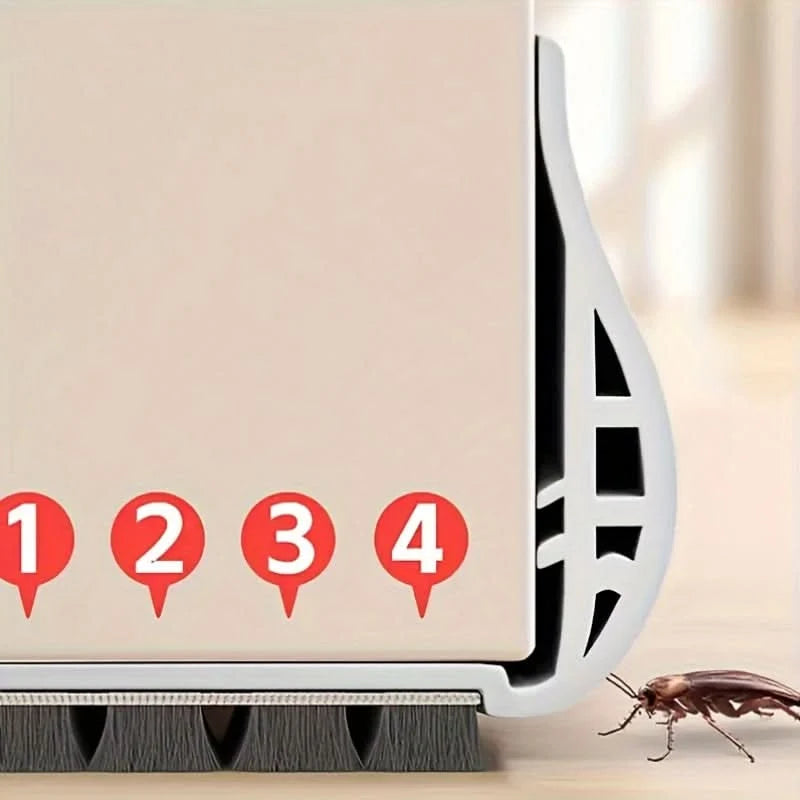 Door Draft Stopper Adjustable Foam-Filled Energy-Efficient
