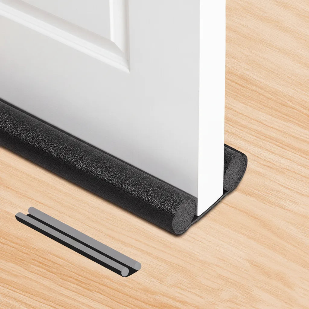 Door Draft Stopper Double-Layer Tool-Free Moisture-Resistant