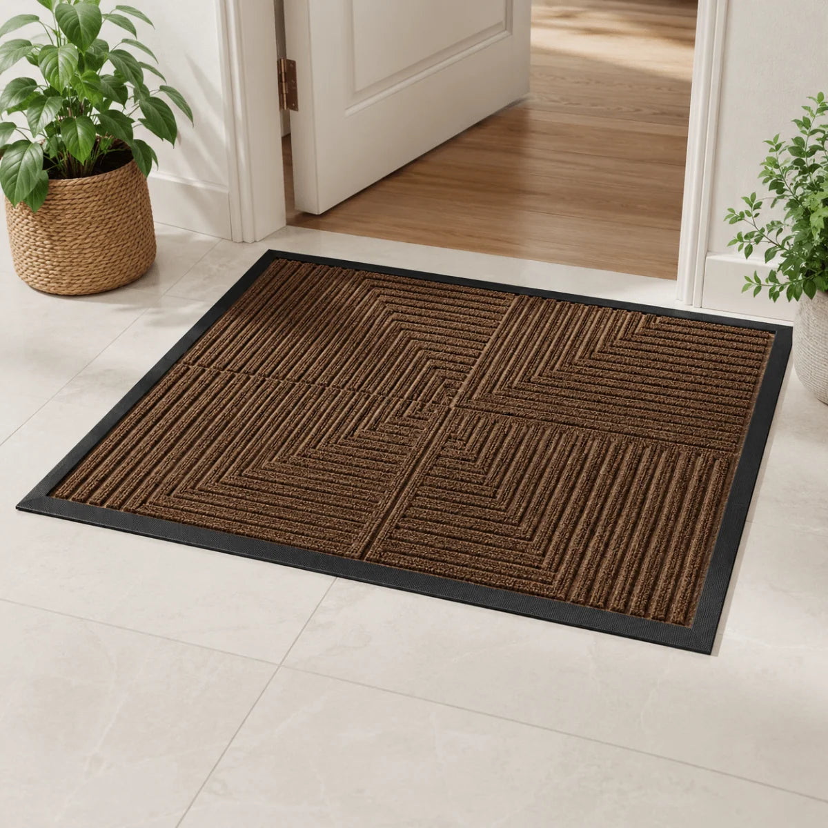 Doormat Dirt-Trapping Waterproof Non-Slip Rubber Backing