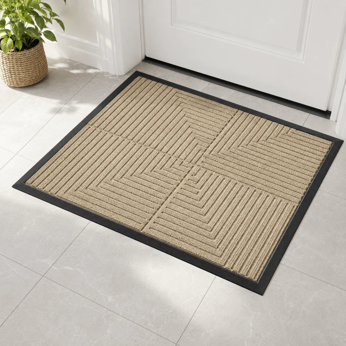 Doormat Dirt-Trapping Waterproof Non-Slip Rubber Backing