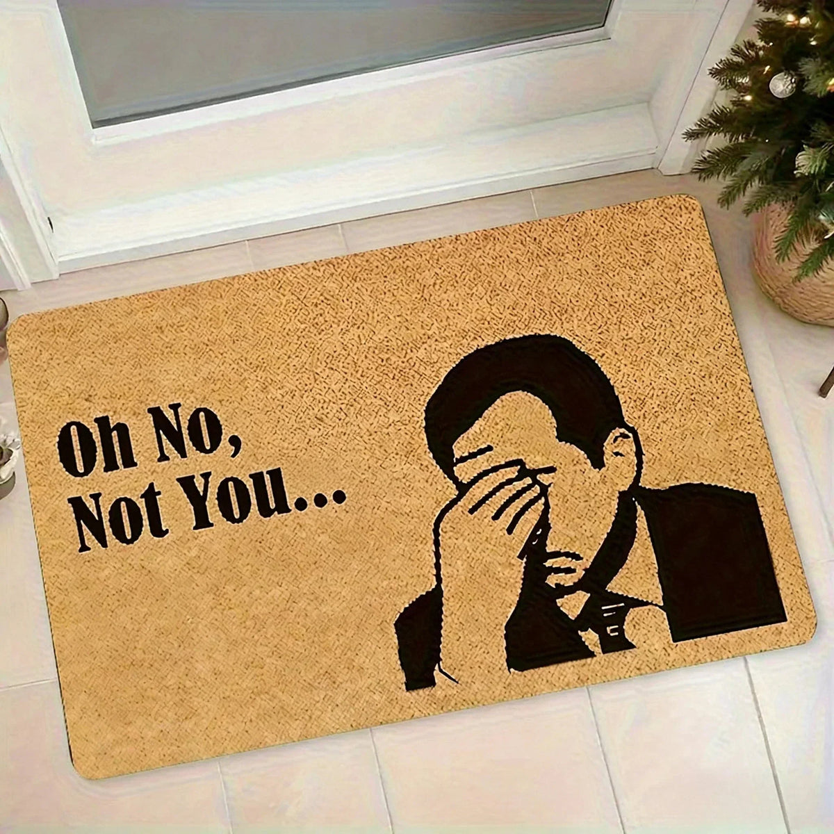 Doormat Humorous Facepalm Memory Foam Non-Slip