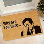 Doormat Humorous Facepalm Memory Foam Non-Slip