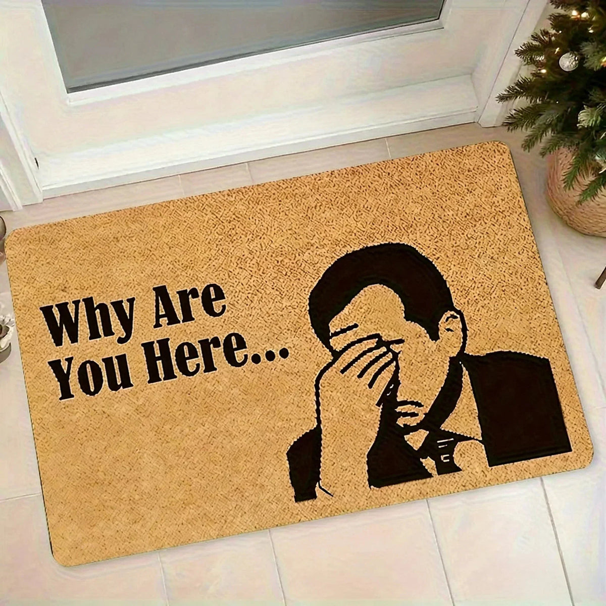 Doormat Humorous Facepalm Memory Foam Non-Slip