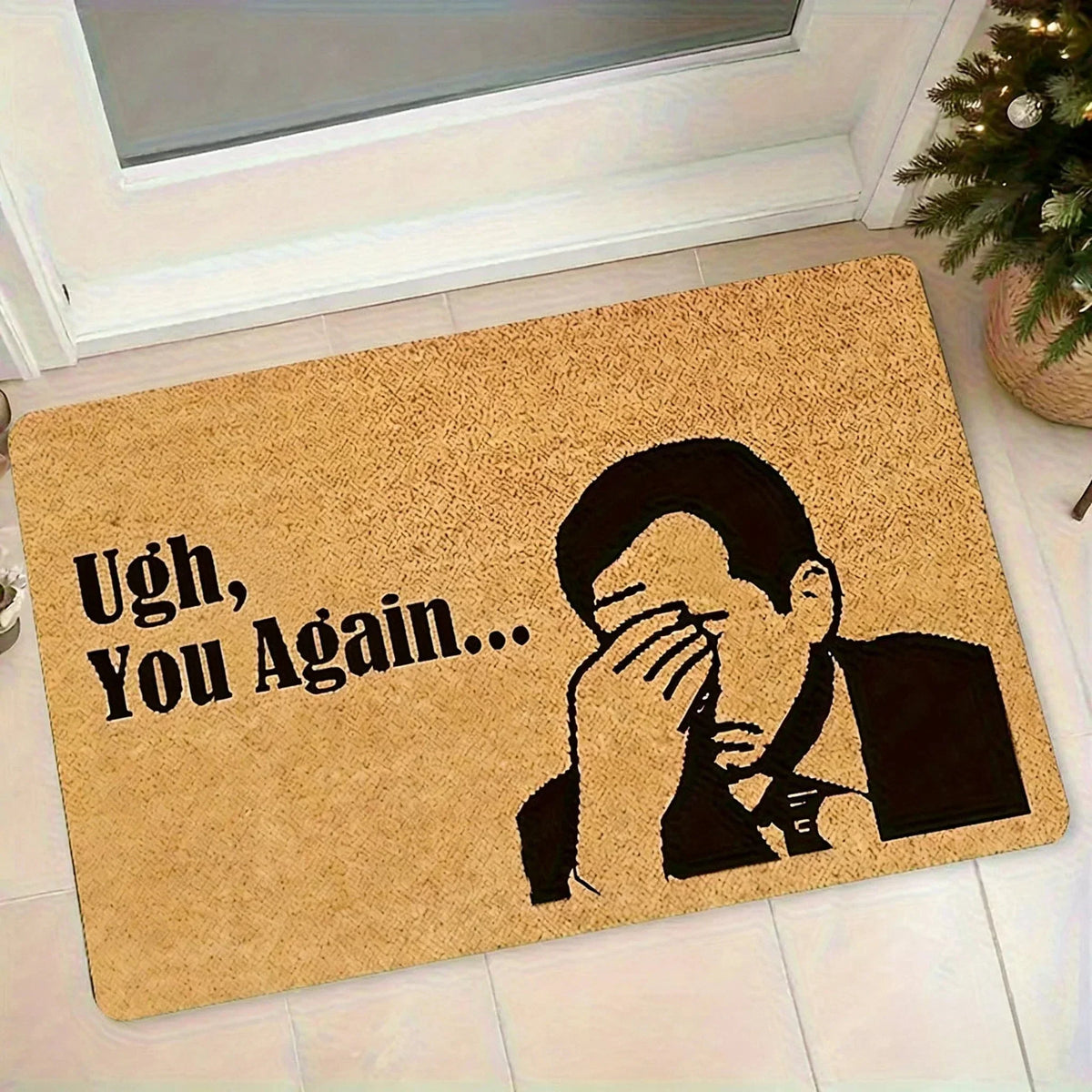 Doormat Humorous Facepalm Memory Foam Non-Slip