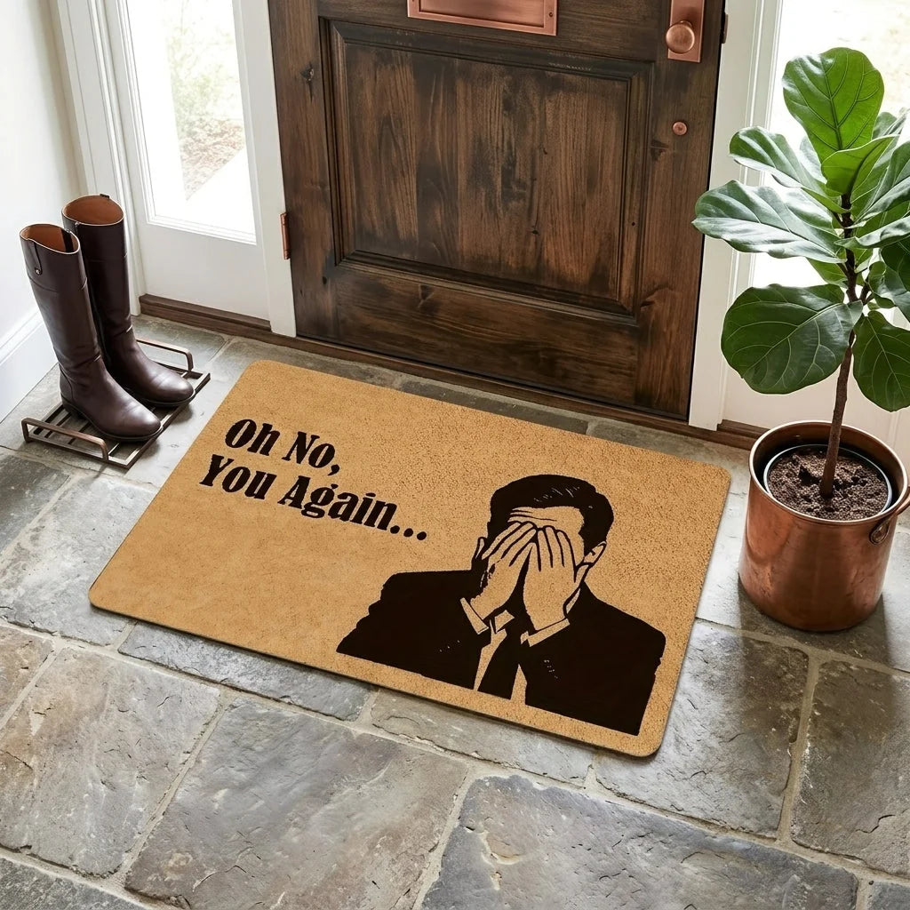 Doormat Humorous Facepalm Memory Foam Non-Slip