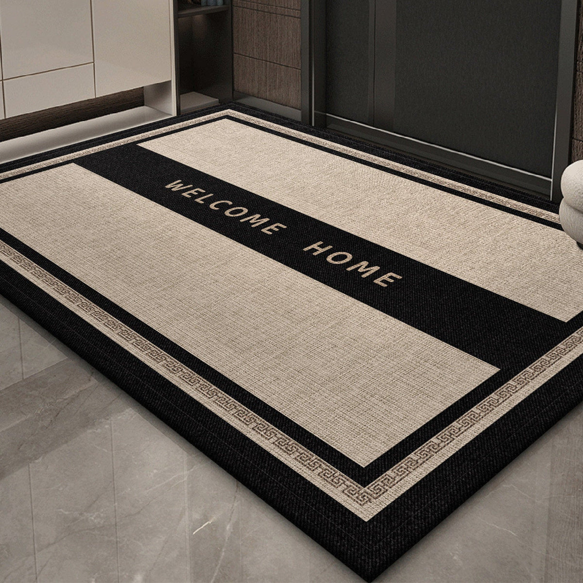 Doormat Welcome Home Print Non-Slip Backing