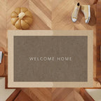 Doormat Welcome Home Print Non-Slip Backing