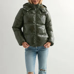 Down Jacket Lightweight Adjustable Hood With Pockets