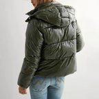 Down Jacket Lightweight Adjustable Hood With Pockets