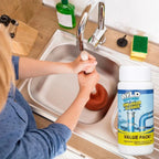 Drain Cleaner Powder Foaming Grease-Dissolving Set of 2