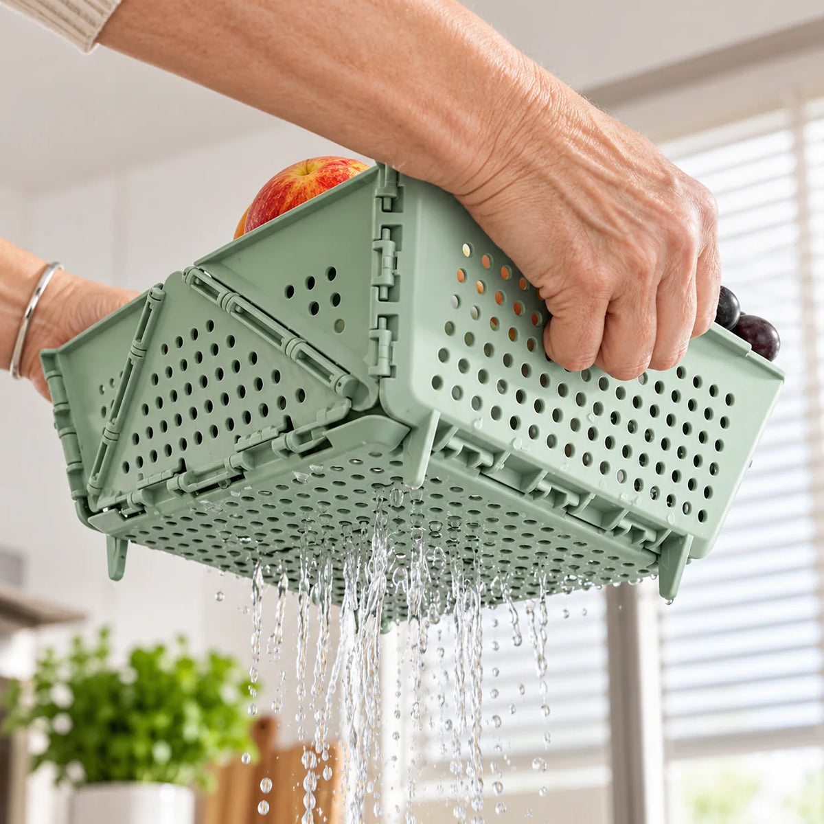 Draining Basket Foldable Food-Safe & Dishwasher-Safe