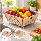 Draining Basket Foldable Food-Safe & Dishwasher-Safe