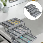 Drawer Organizer 3-Tier Foldable Expandable 12 Adjustable Dividers