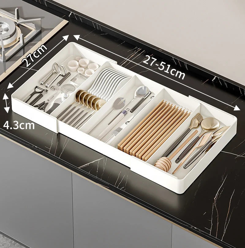 Drawer Organizer Adjustable Compartments & Expandable Width