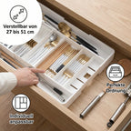 Drawer Organizer Adjustable Compartments & Expandable Width