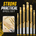 Drill Bit Set Titanium-Coated HSS Set of 6