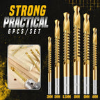 Drill Bit Set Titanium-Coated HSS Set of 6