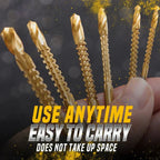 Drill Bit Set Titanium-Coated HSS Set of 6