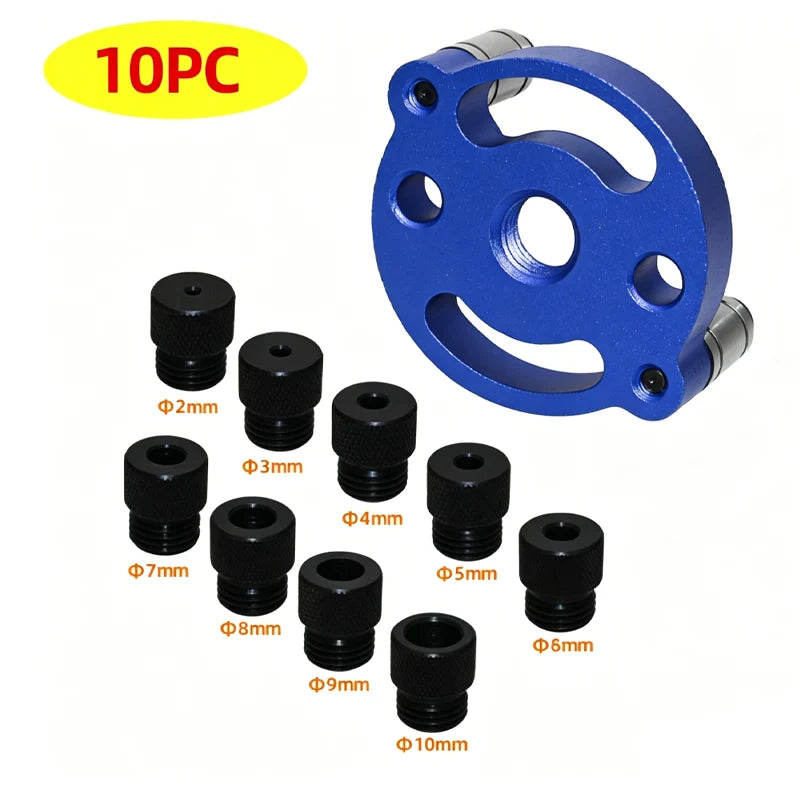 Drill Guide Self-Centering Aluminum Body & Hardened Steel Bushings