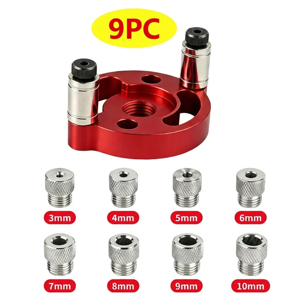 Drill Guide Self-Centering Aluminum Body & Hardened Steel Bushings