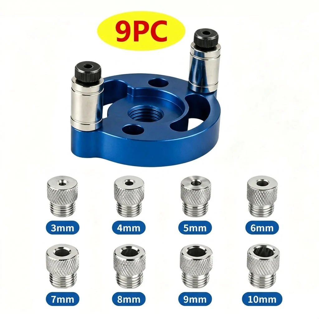 Drill Guide Self-Centering Aluminum Body & Hardened Steel Bushings