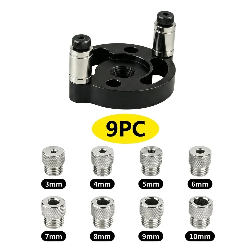 Drill Guide Self-Centering Aluminum Body & Hardened Steel Bushings