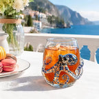Drinking Glass Handcrafted Sea Creature Motif