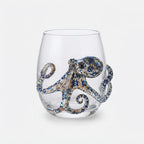 Drinking Glass Handcrafted Sea Creature Motif