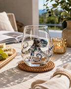 Drinking Glass Handcrafted Sea Creature Motif