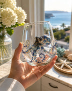 Drinking Glass Handcrafted Sea Creature Motif