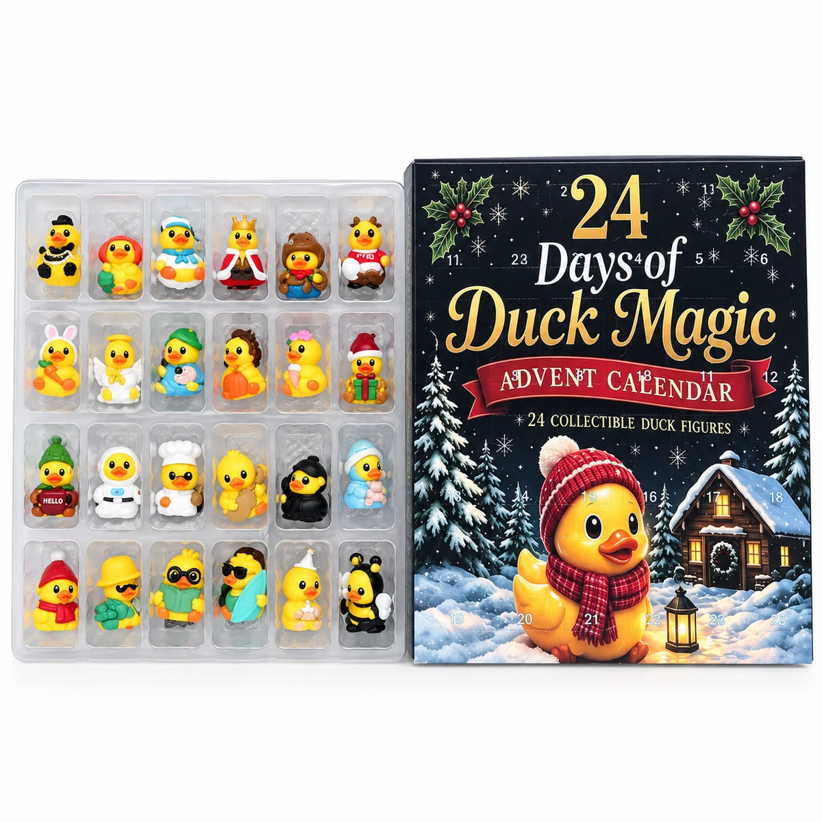 Duck Advent Calendar 24 Mini Figurines