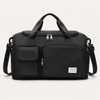 Duffel Bag Shoe Compartment Multiple Pockets & Luggage Sleeve